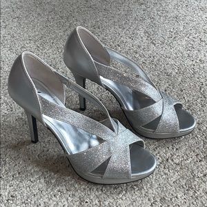 Silver High Heels